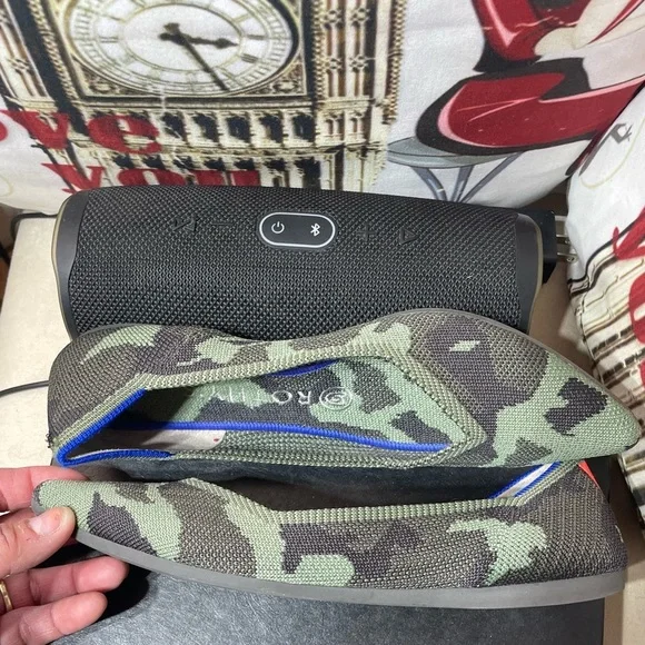 Rothy's The Point in camouflage green, size 7 W‎ - Picture 7 of 11